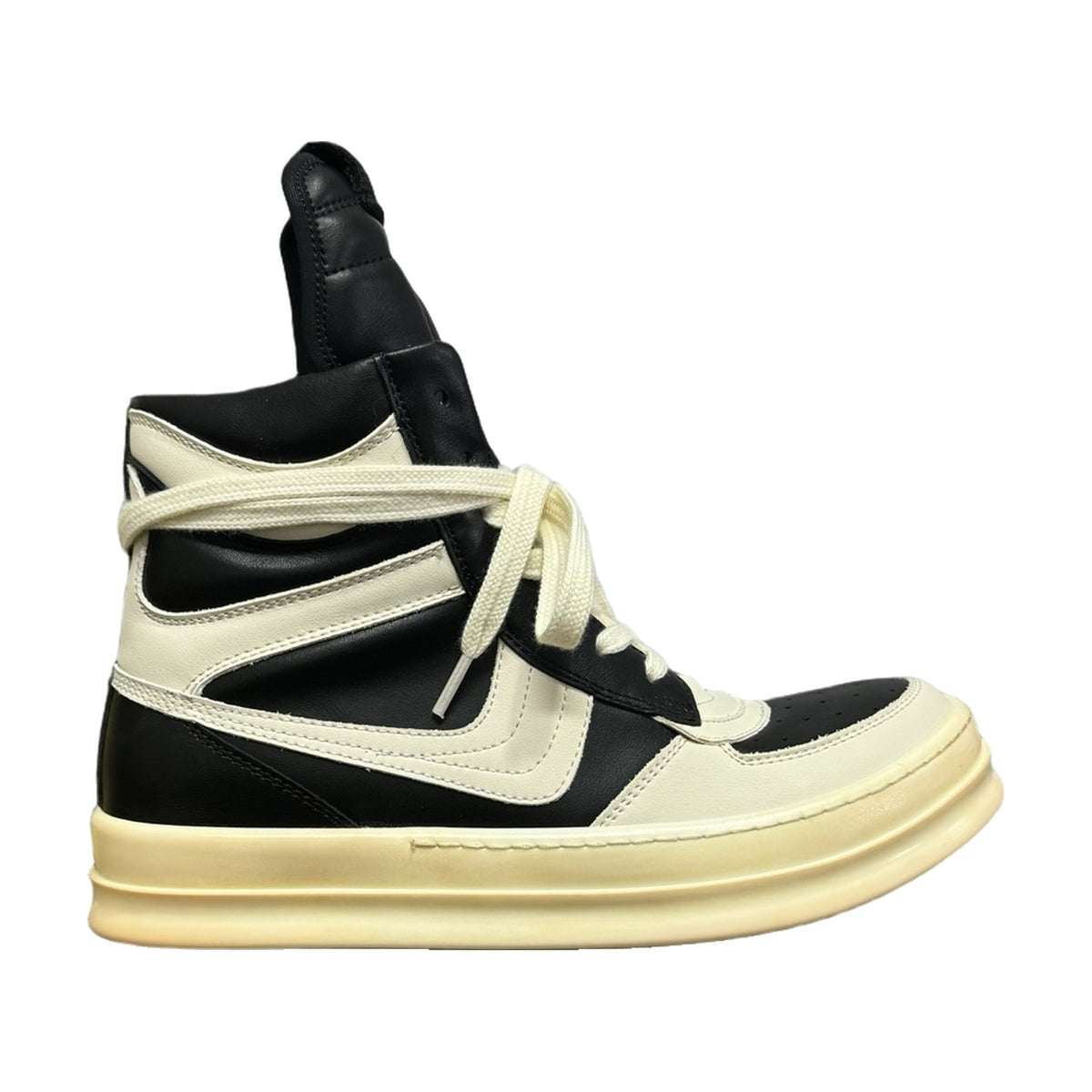 Rick Owens Big Hook High Sneakers - Black White