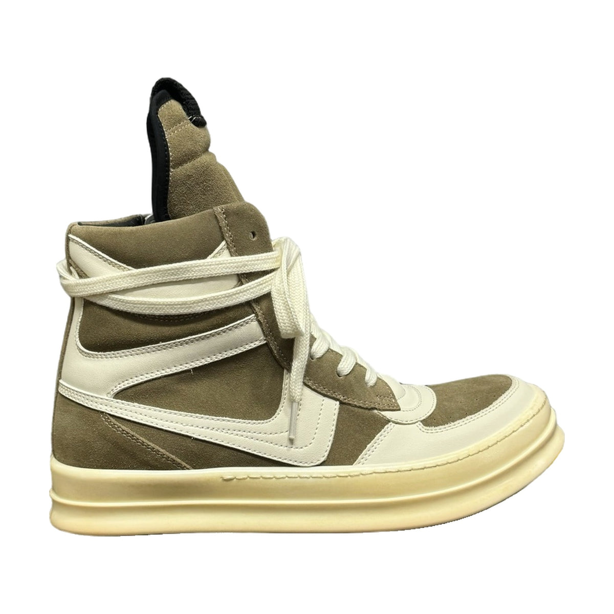 Rick Owens Big Hook High Sneakers - Brown White