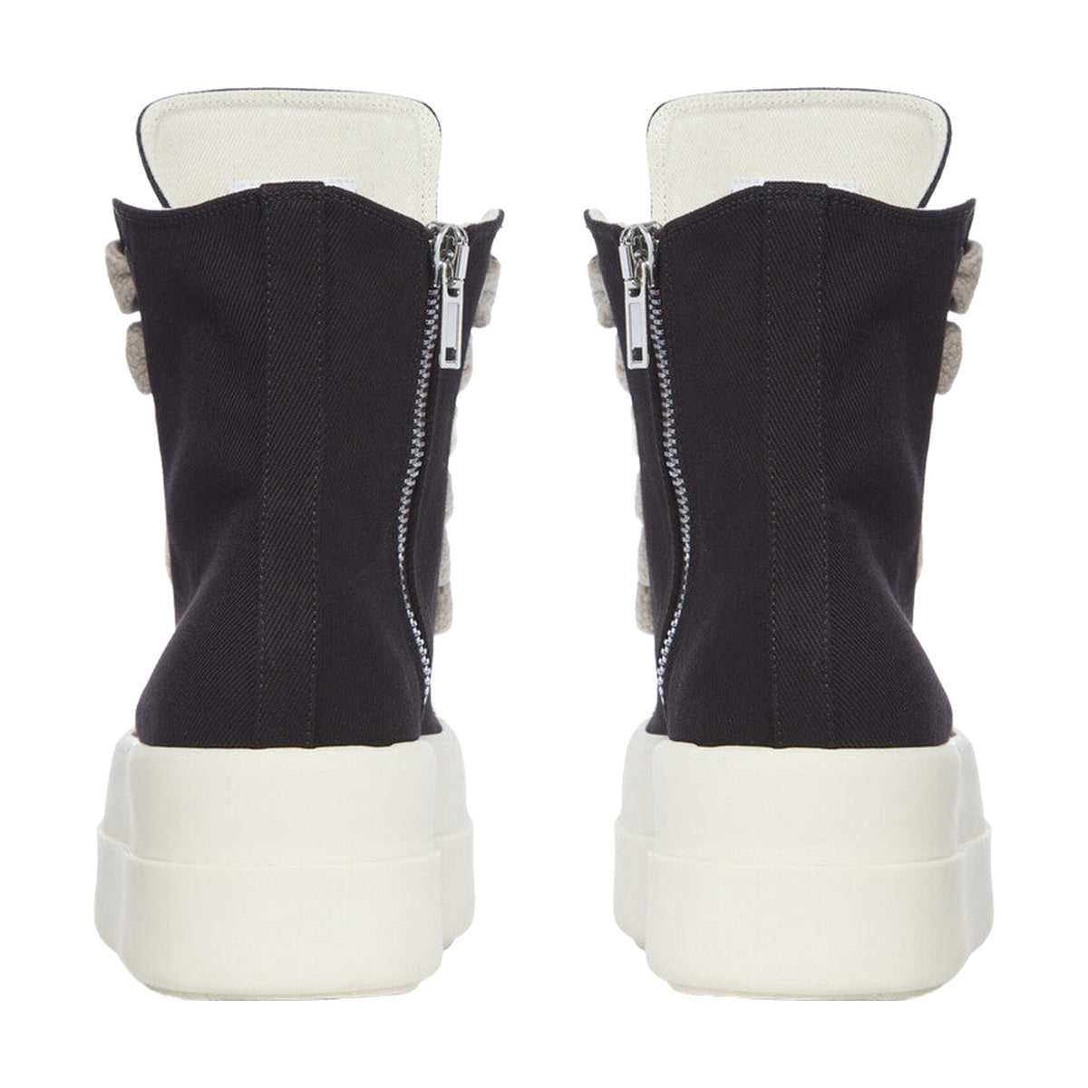 Rick Owens DRKSHDW Jumbo Lace Platform High Canvas - Black