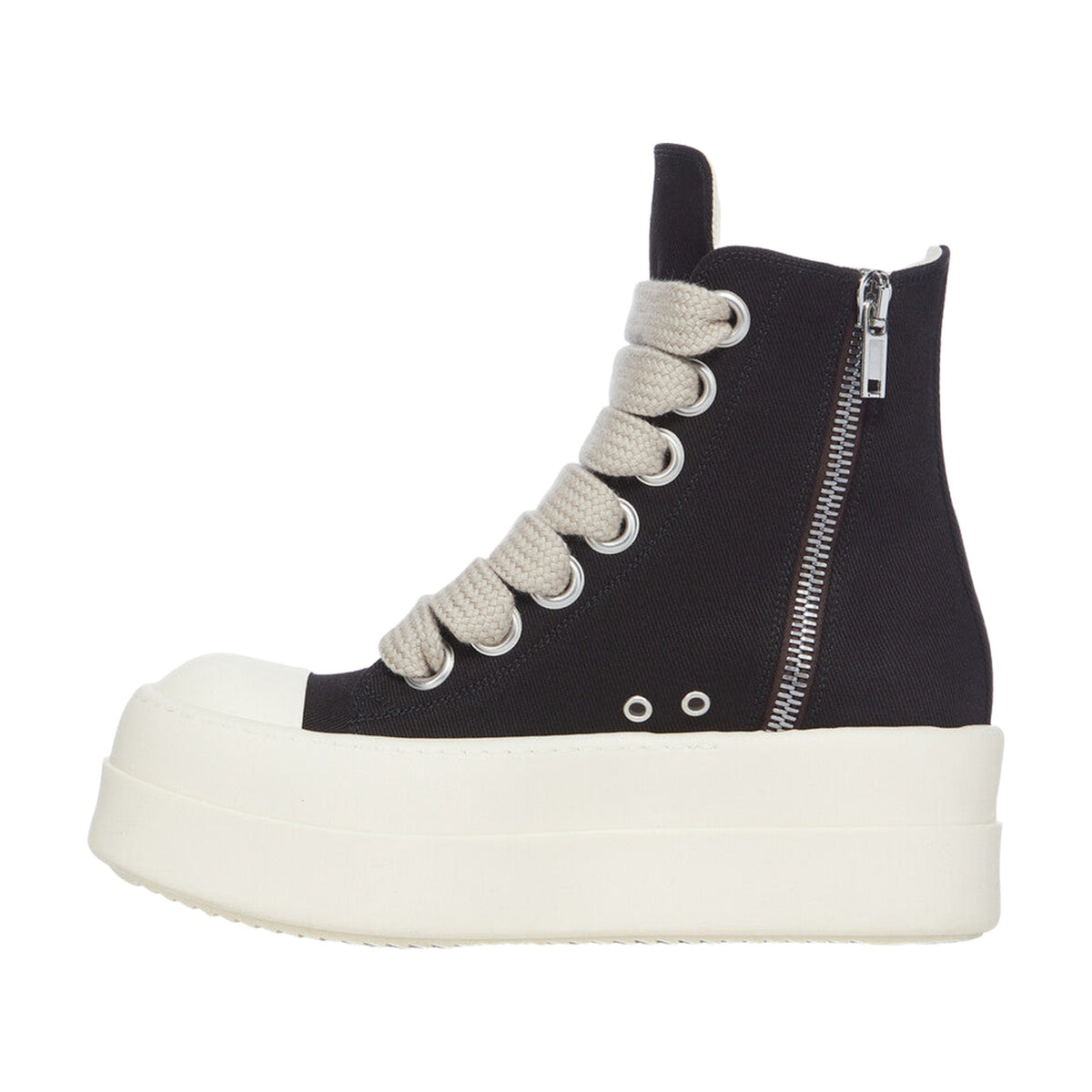 Rick Owens DRKSHDW Jumbo Lace Platform High Canvas - Black