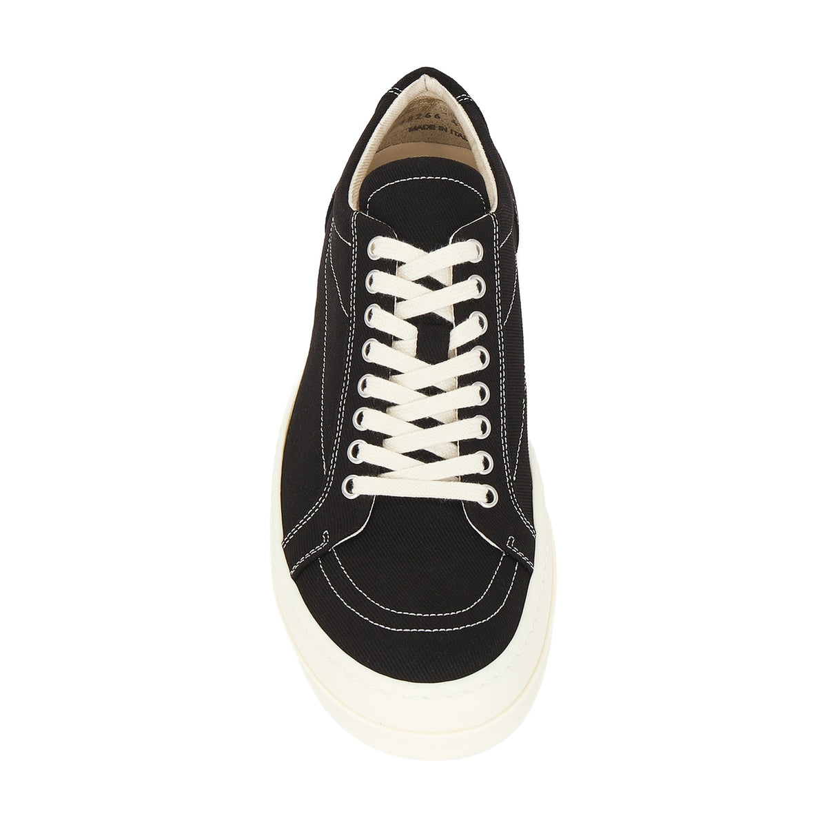 Rick Owens DRKSHDW Low Sneaks Star Patch Canvas - Black