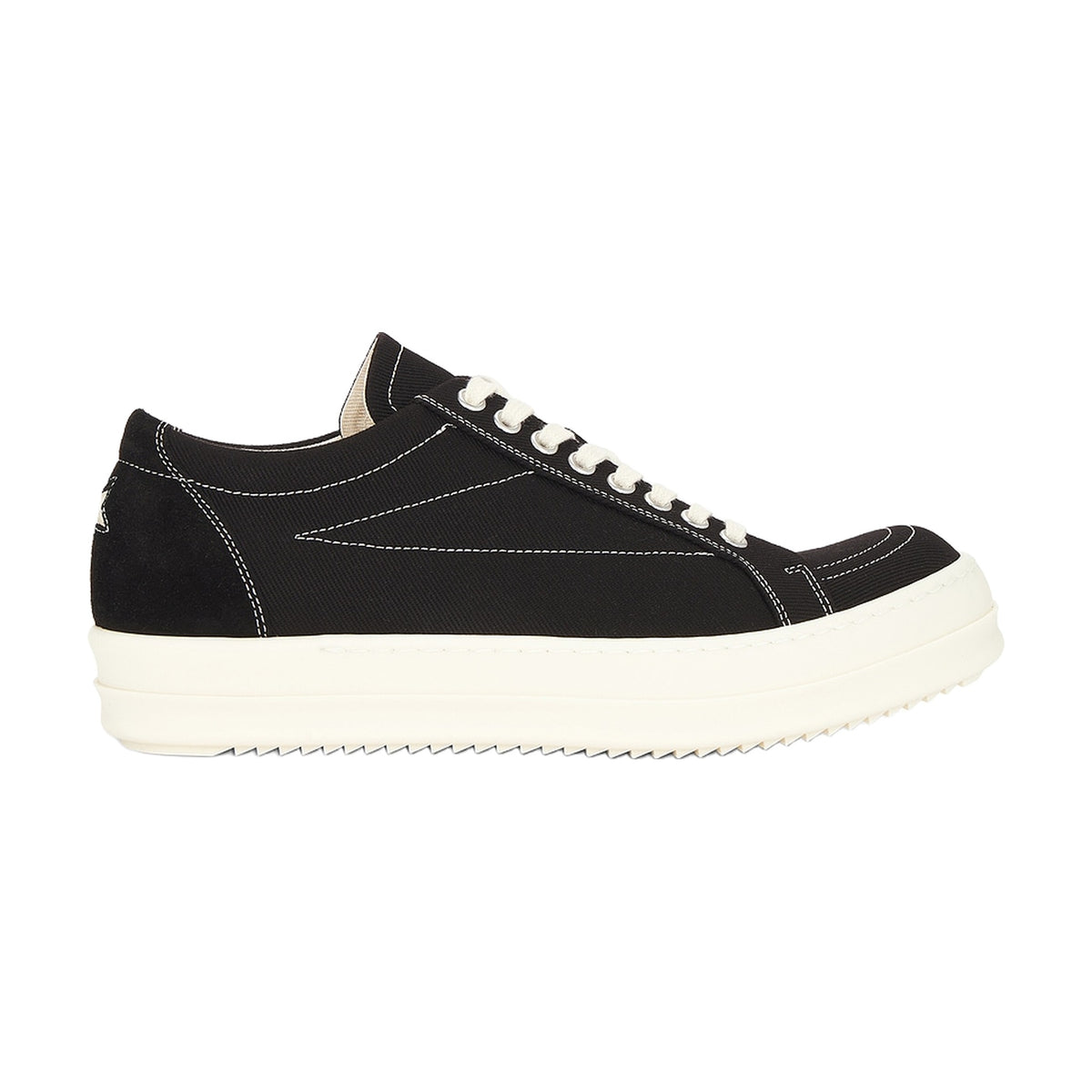 Rick Owens DRKSHDW Low Sneaks Star Patch Canvas - Black