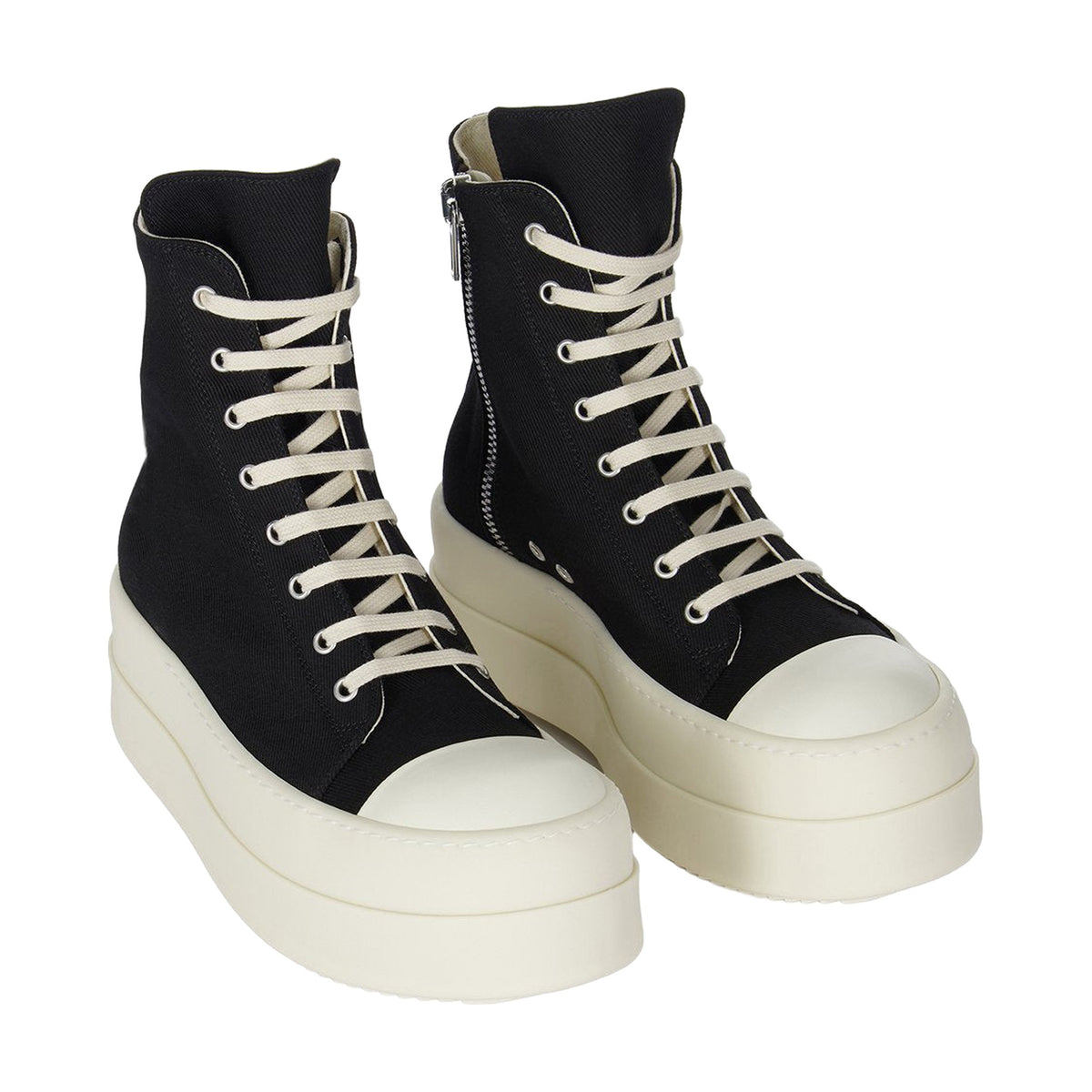 Rick Owens DRKSHDW Platform High Canvas - Black