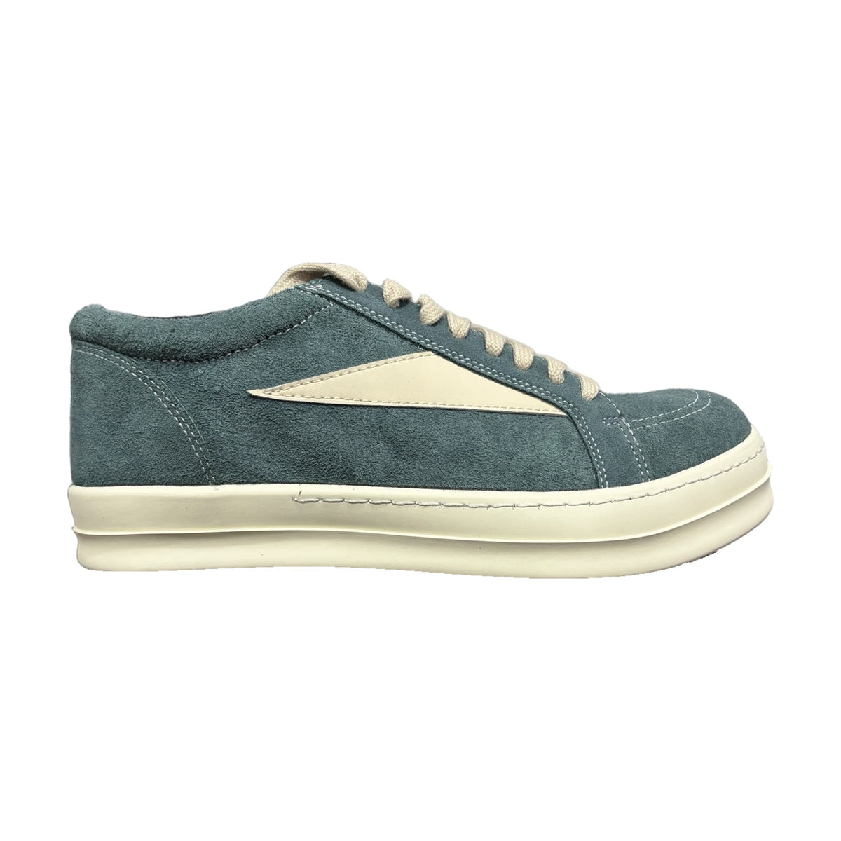 Rick Owens DRKSHDW Vintage Sneaks Suede - Green White