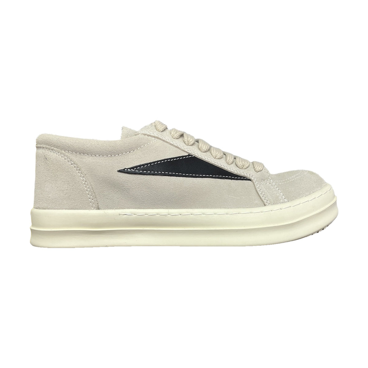 Rick Owens DRKSHDW Vintage Sneaks Suede - White Black
