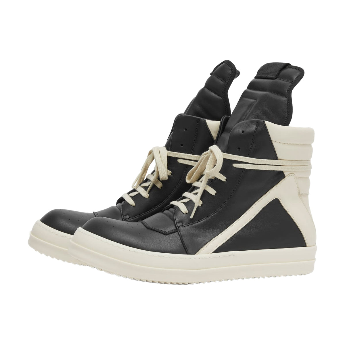 Rick Owens Geobasket High - Black White