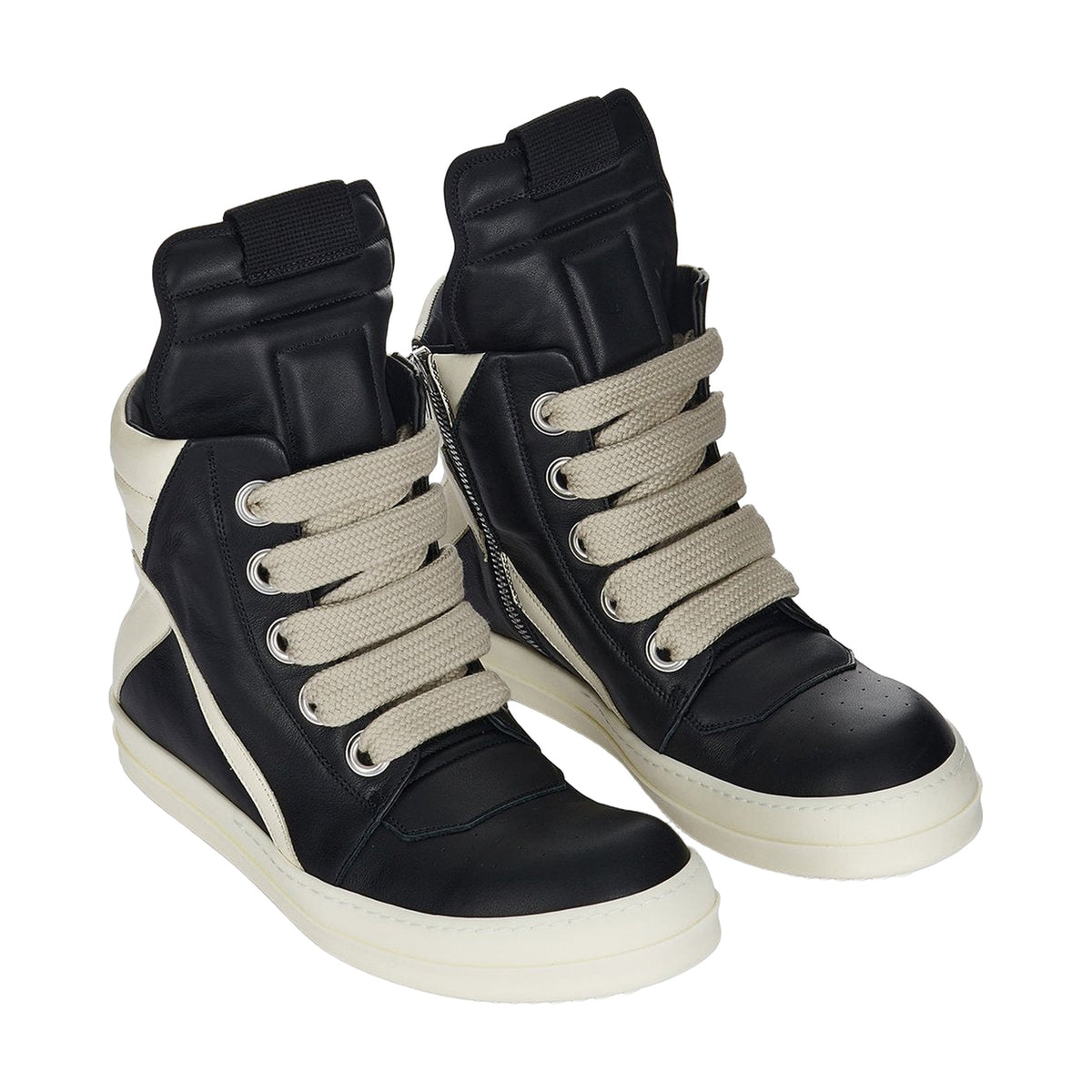 Rick Owens Geobasket Jumbo Lace - Black White