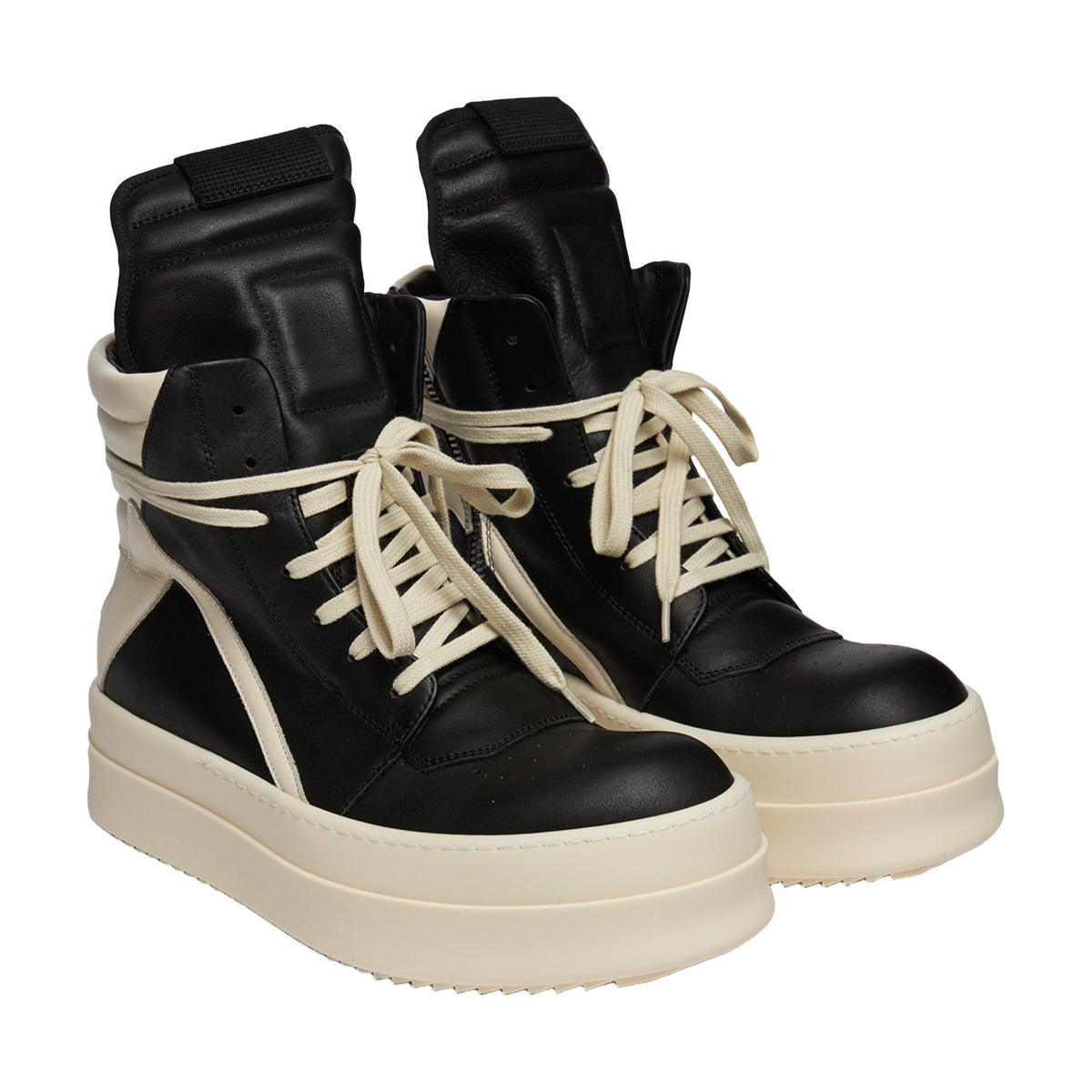 Rick Owens Geobasket Platform - Black White