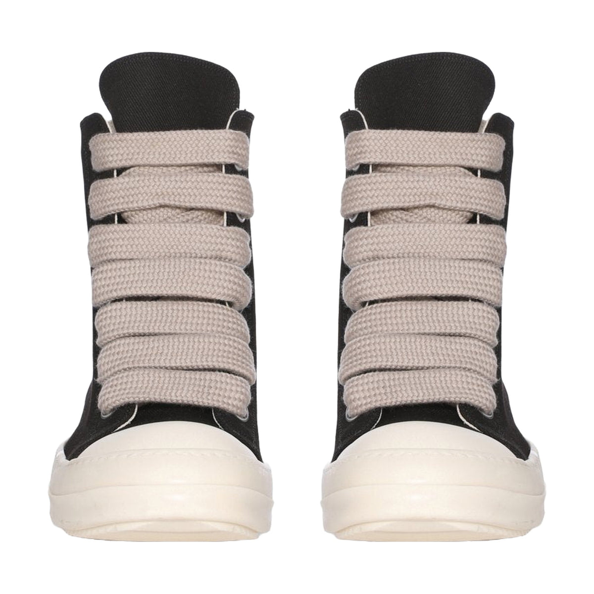 Rick Owens Jumbo Lace High Canvas - Black