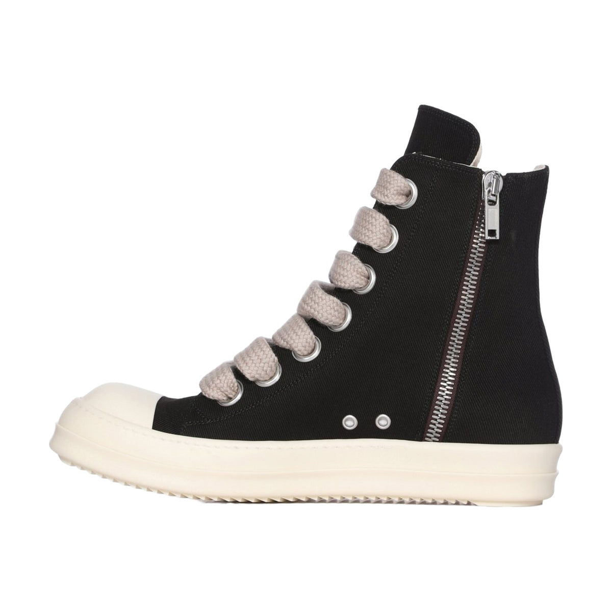 Rick Owens Jumbo Lace High Canvas - Black