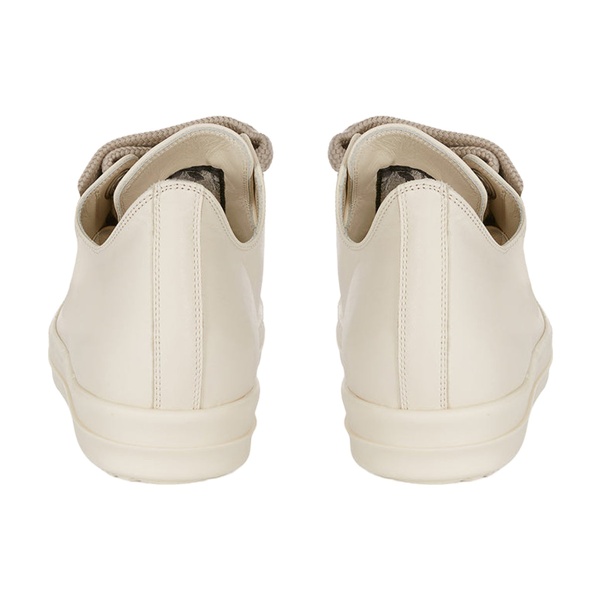 Rick Owens Jumbo Lace Low Sneaks Leather - Triple White