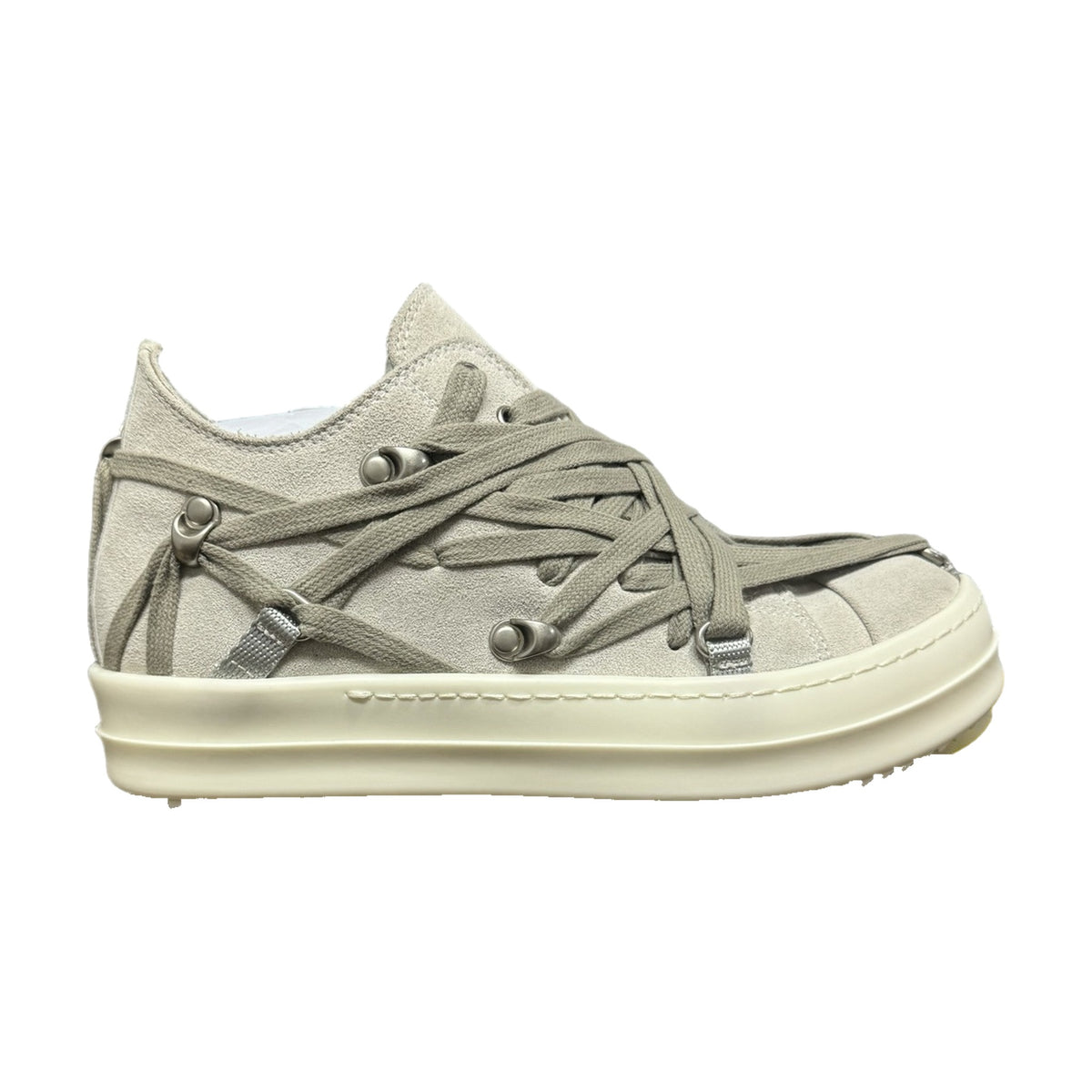Rick Owens Jumbo Lace Sneakers - Off-White
