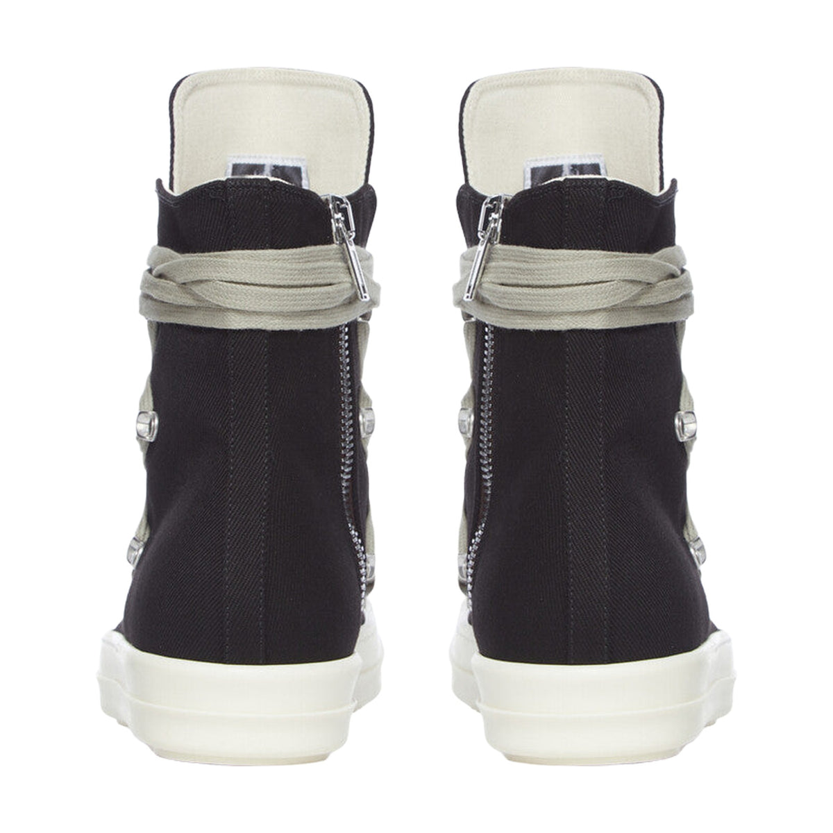 Rick Owens Lace-Up High Canvas - Black