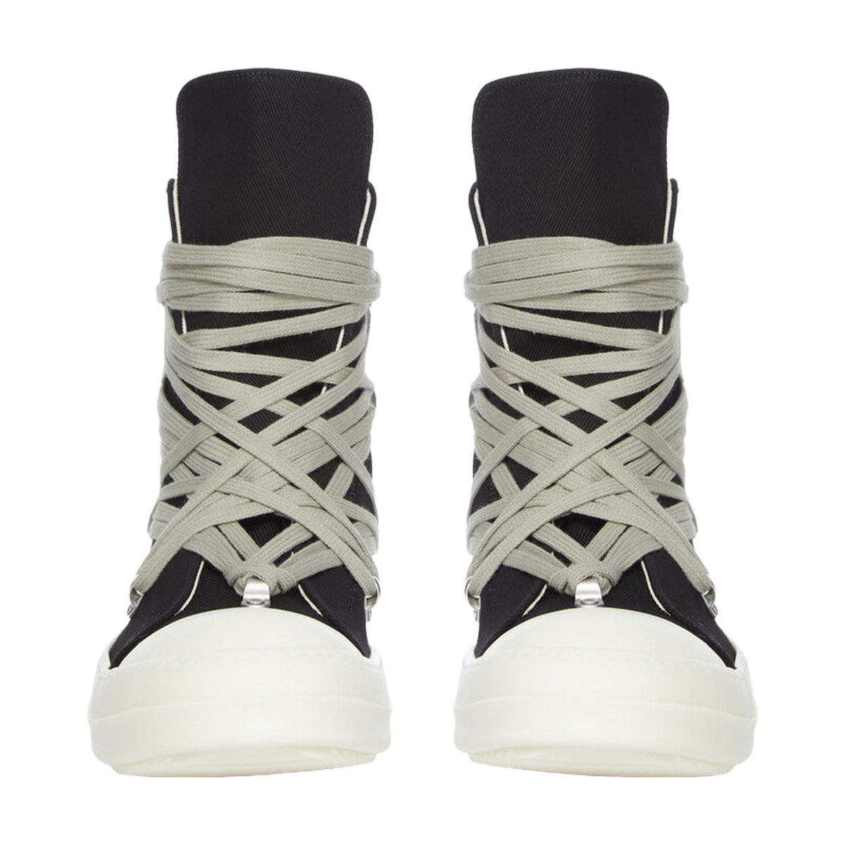 Rick Owens Lace-Up High Canvas - Black