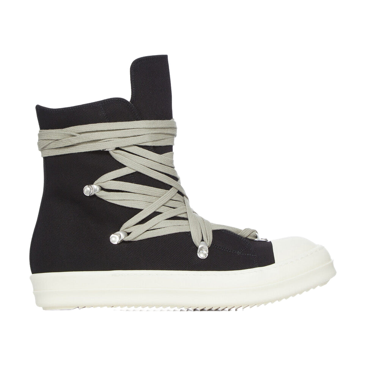 Rick Owens Lace-Up High Canvas - Black