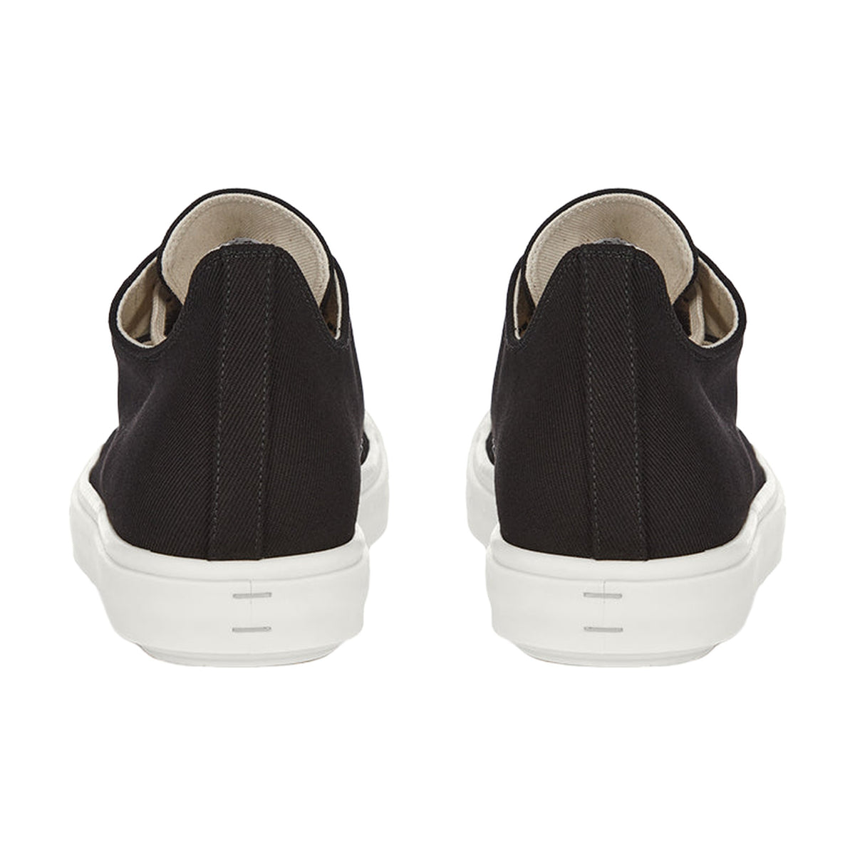 Rick Owens Low Sneaks Canvas - Black