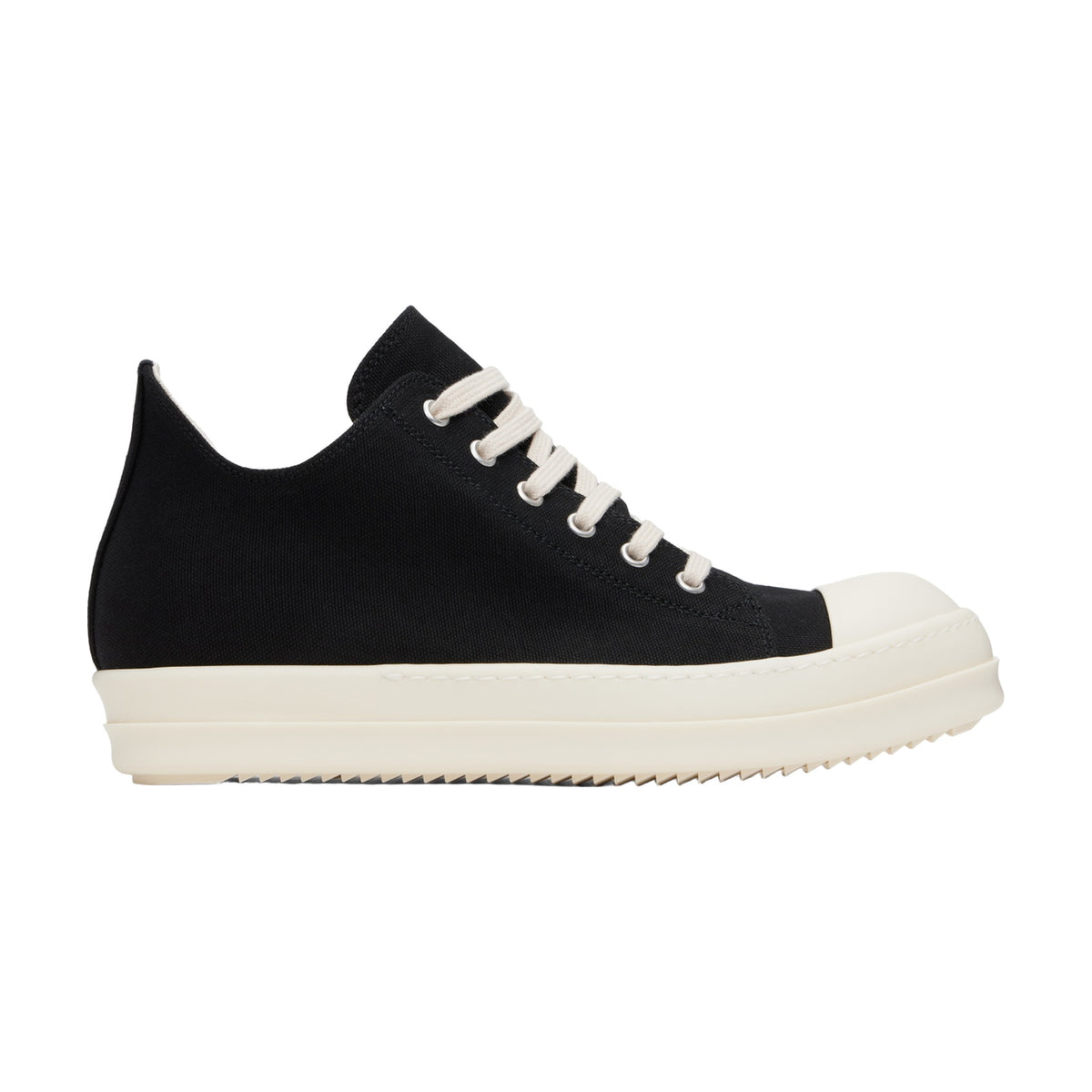 Rick Owens Low Sneaks Hollywood Canvas - Black