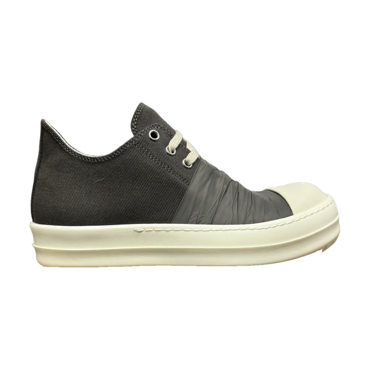 Rick Owens Low Sneaks Silk - Grey Black
