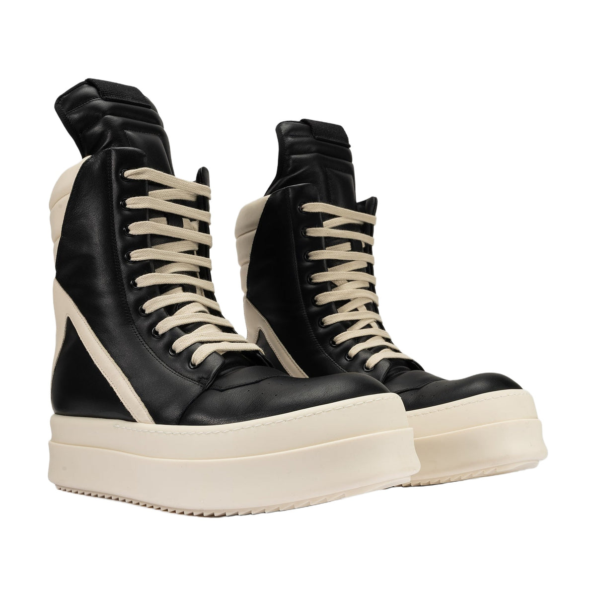 Rick Owens Mega Geobasket - Black White