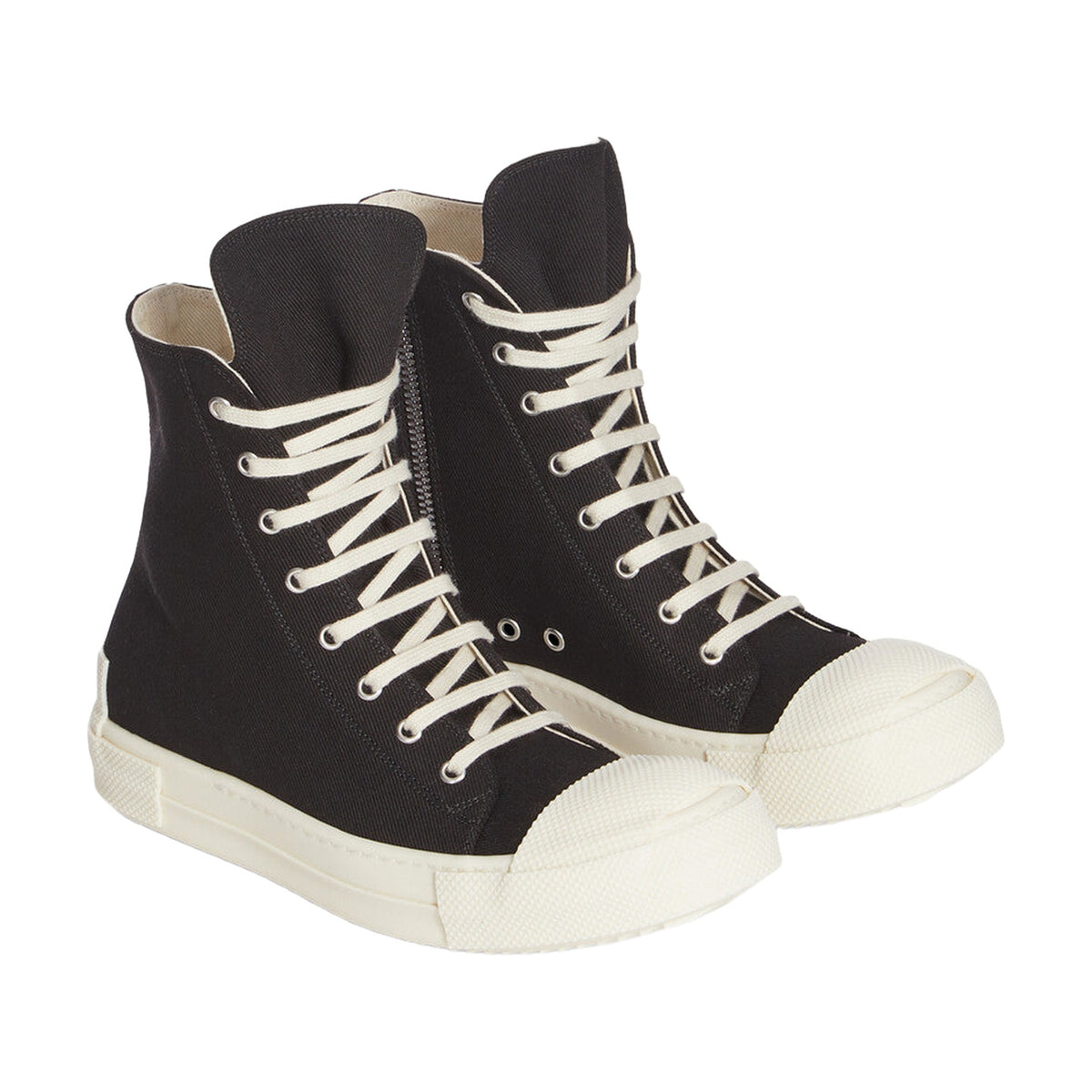 Rick Owens Ramones High Canvas - Black