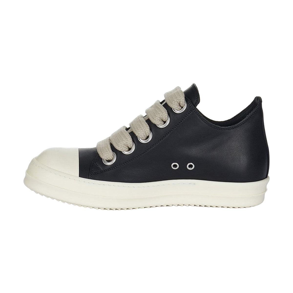 Rick Owens Ramones Jumbo Lace Leather - Black White