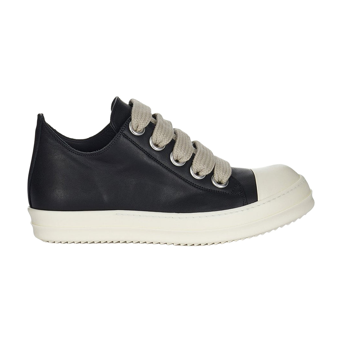 Rick Owens Ramones Jumbo Lace Leather - Black White