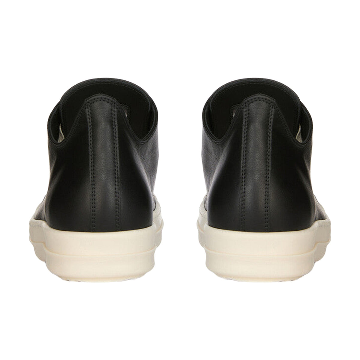 Rick Owens Ramones Low Leather - Black White