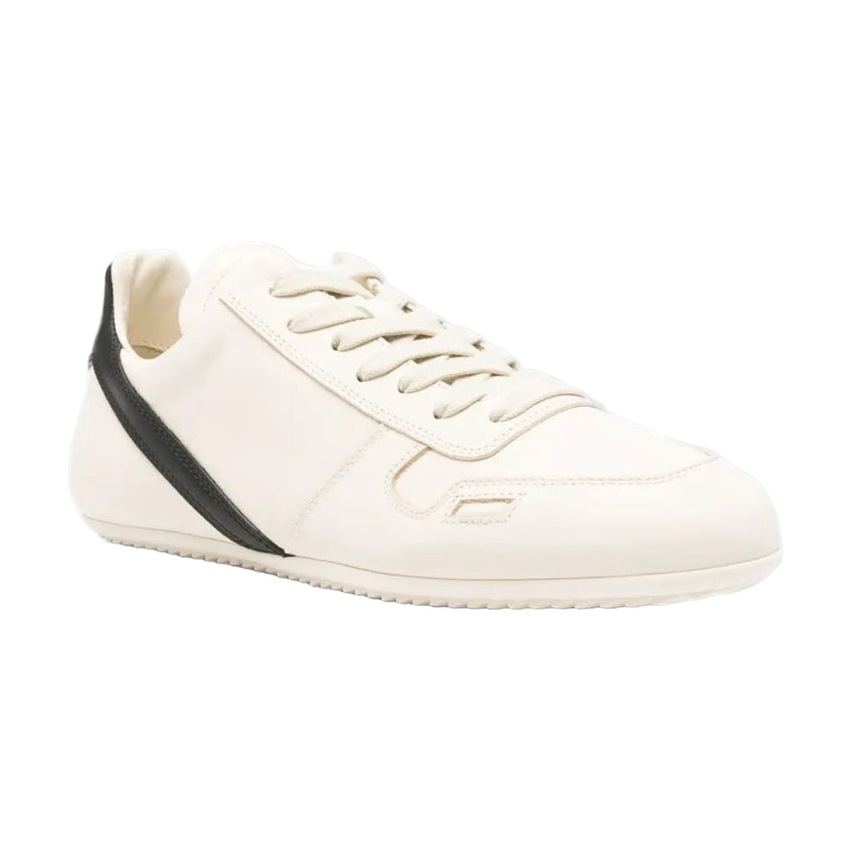 Rick Owens Thin Sole Trainers - White Black Stripe