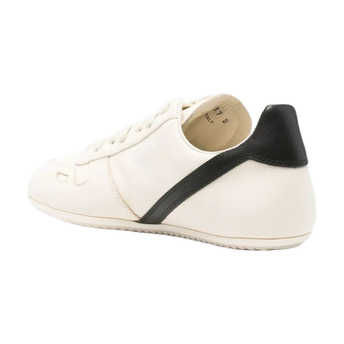 Rick Owens Thin Sole Trainers - White Black Stripe