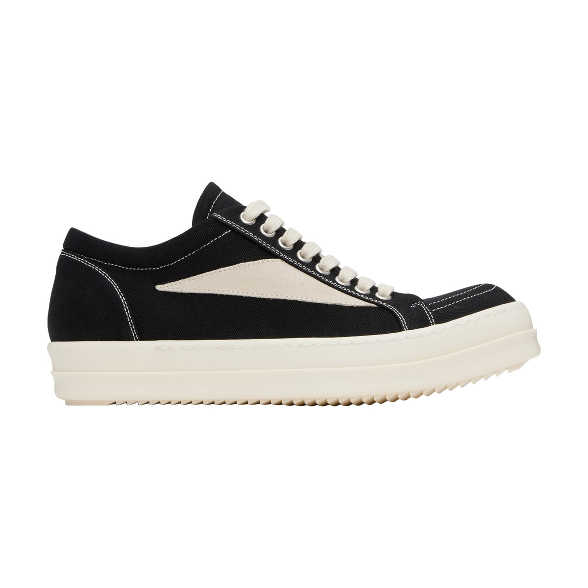 Rick Owens Vintage Sneaks Hollywood Canvas - Black