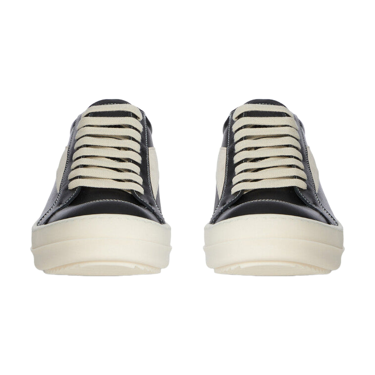 Rick Owens Vintage Sneaks Leather - Black White
