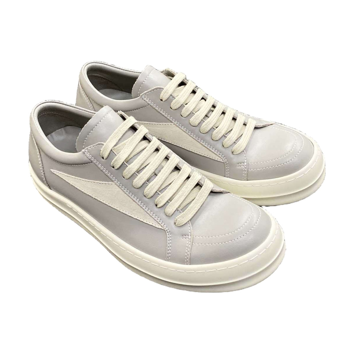 Rick Owens Vintage Sneaks Leather - Multi Grey