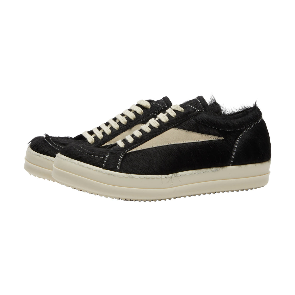 Rick Owens Vintage Sneaks Pony Hair - Black